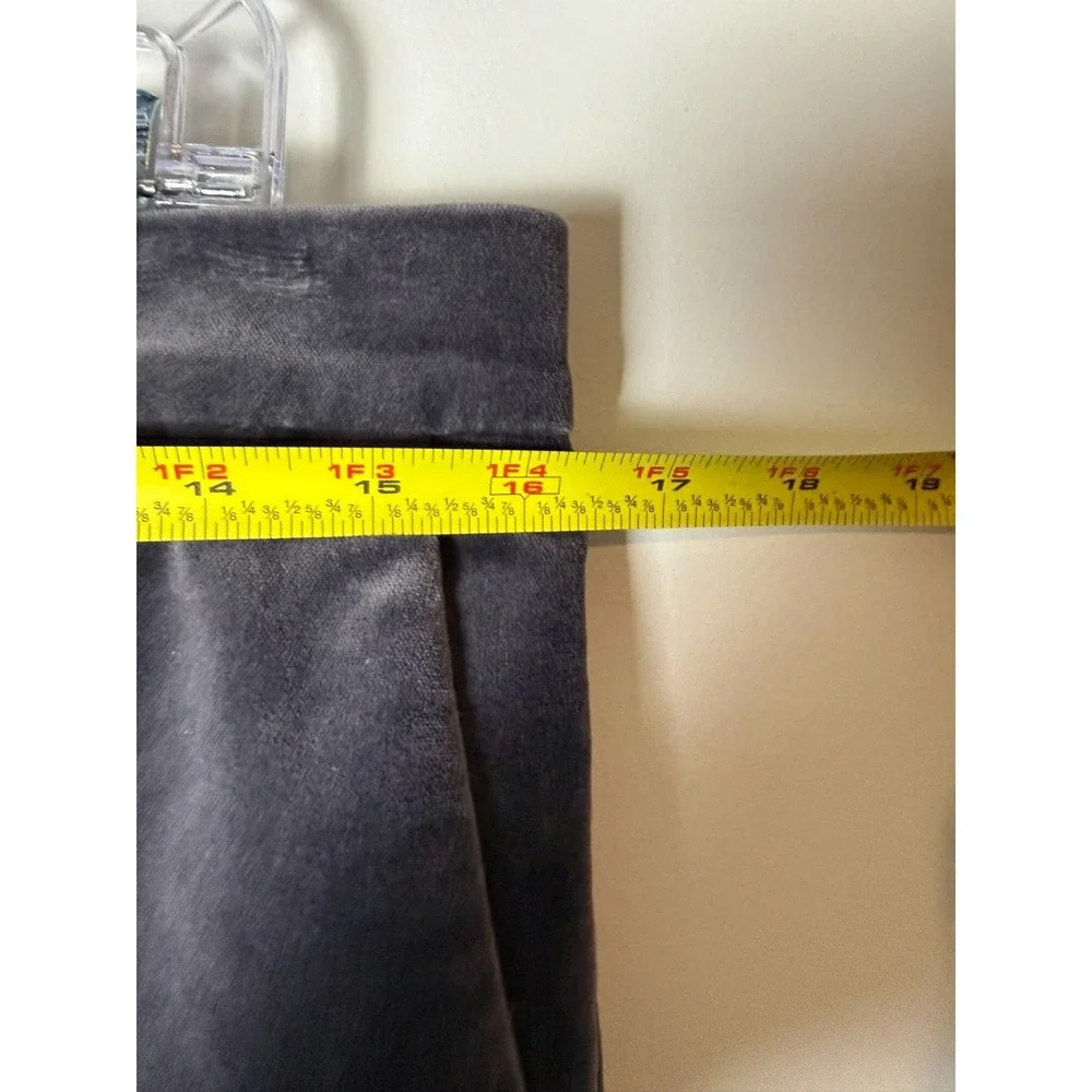 Ann Taylor Trouser-Fit Pants Women's 6‎ Dark Grey Velvet/Corduroy